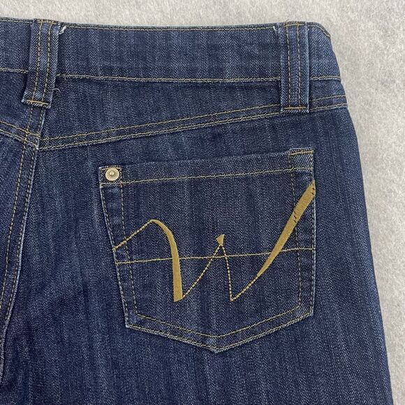 Wet Seal Jeans Womens Size 9 Blue Straight Leg Lo Rise Dark Wash Denim 28x27 - Picture 13 of 14